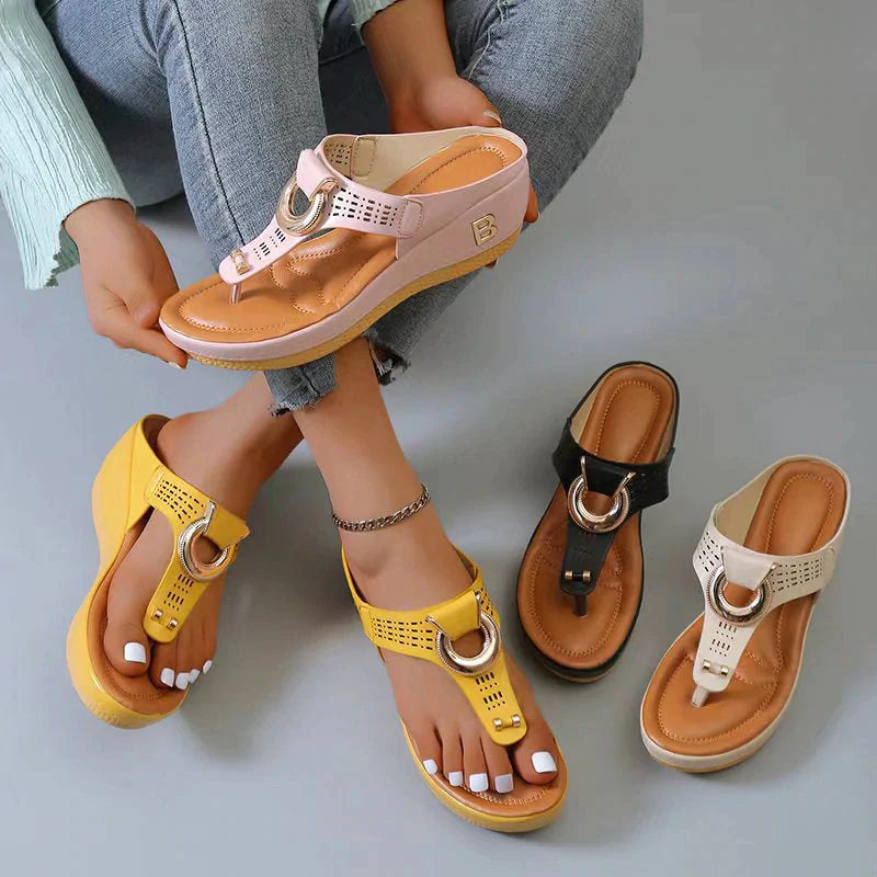 Luora | Talons compensés en cuir pour femmes