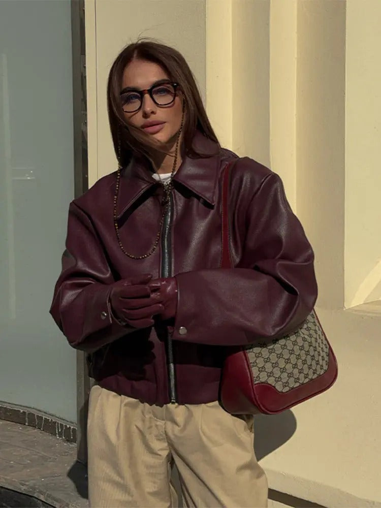 Vielleasa | Veste en cuir vegan pour femme