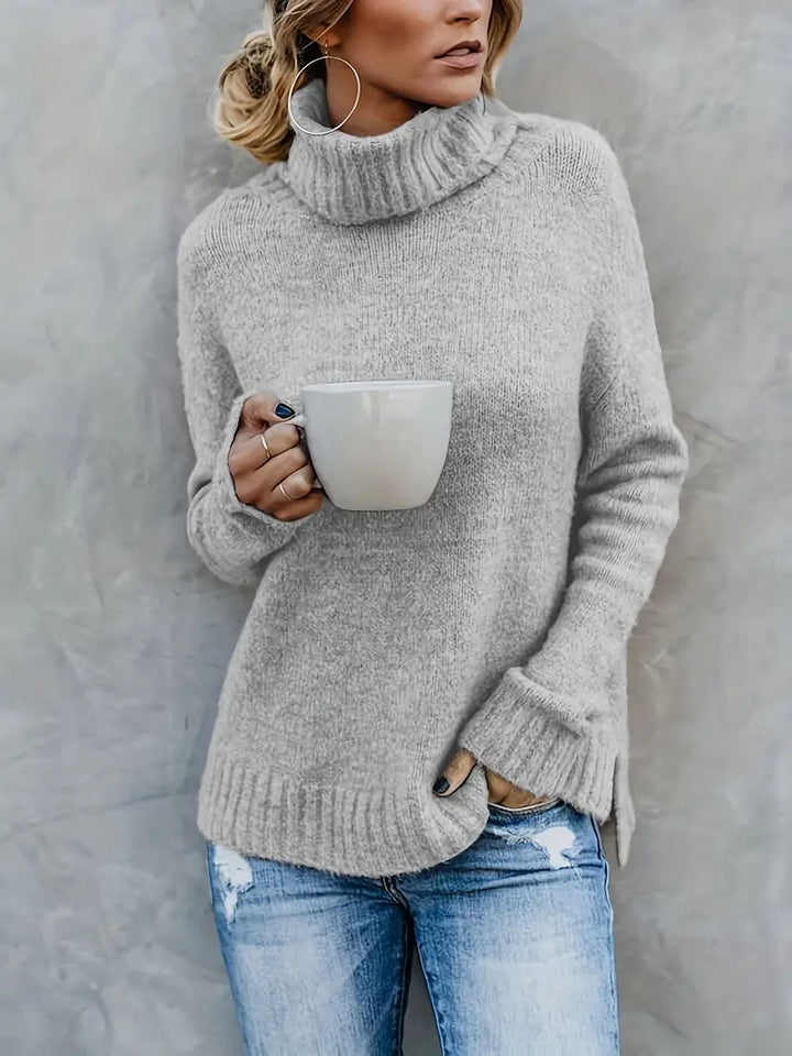 Muelleama | Pull à col roulé tendance pour femmes