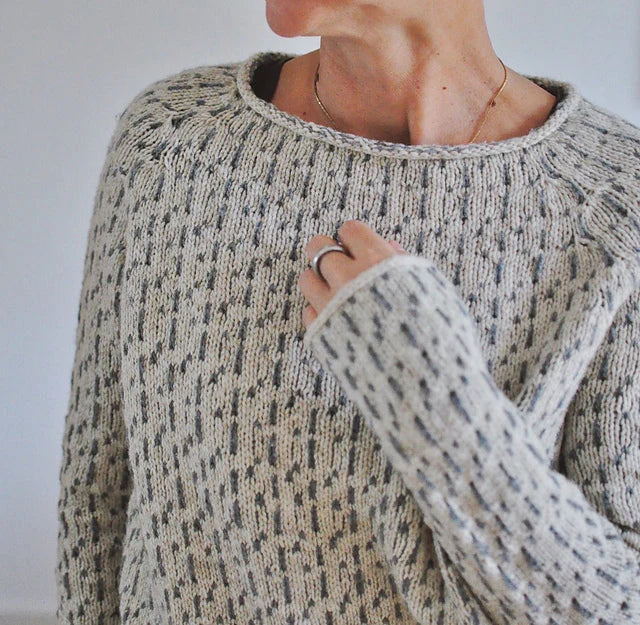 Molinena | Élégant pull gris avec encolure bateau