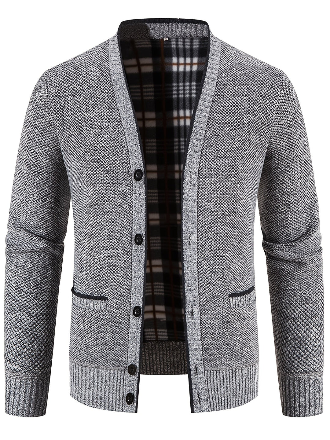 Lerias | Veste en tricot décontractée pour hommes avec col en V