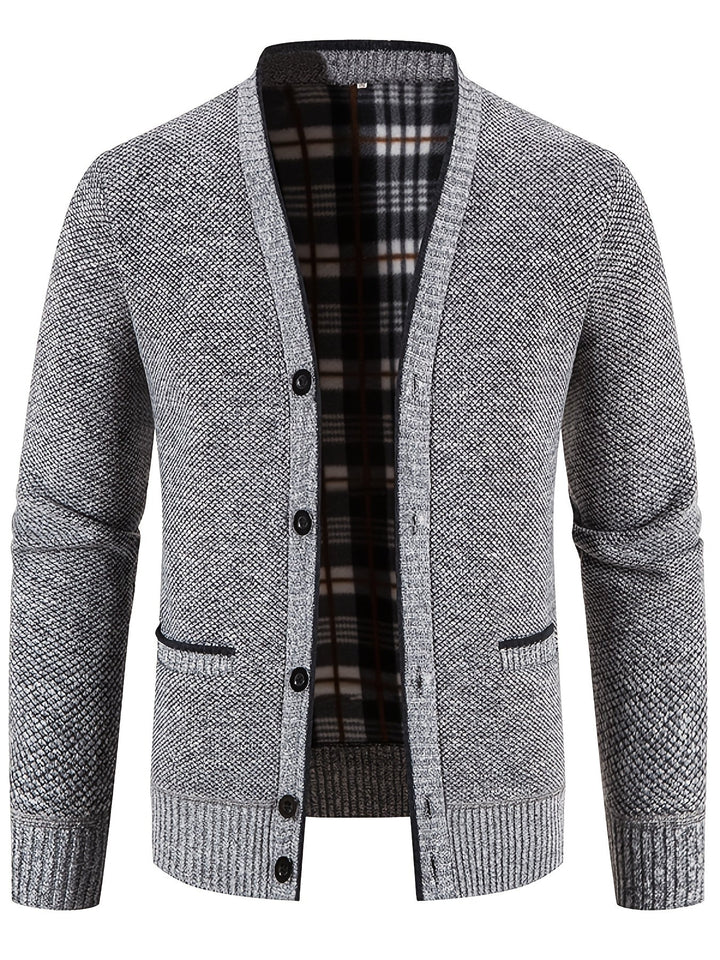Lerias | Veste en tricot décontractée pour hommes avec col en V