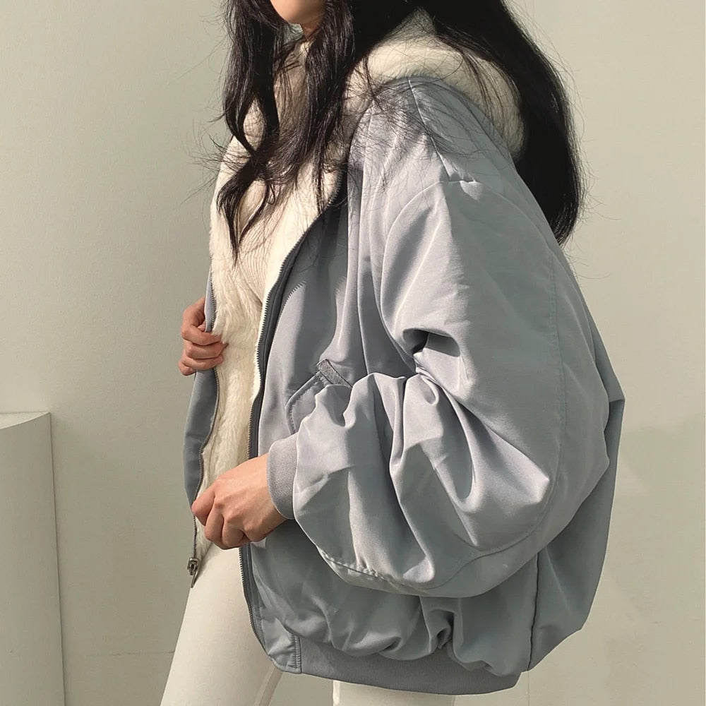 Nievaxa | Manteau en coton simple et décontracté pour femme