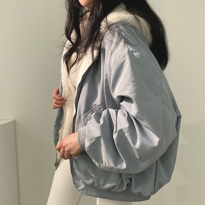 Nievaxa | Manteau en coton simple et décontracté pour femme