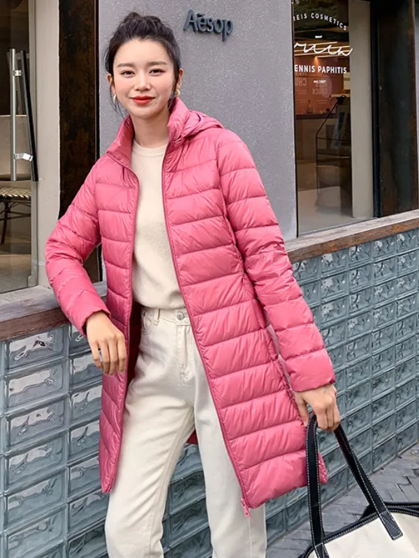 Raarraxa | Doudoune longue légère et stylée pour femmes