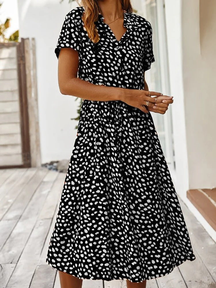 Soosiara midi à pois pour l'été - Maya