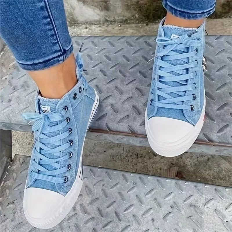 Siarra | Tendance urbaine sneaker look jean & fermeture éclair