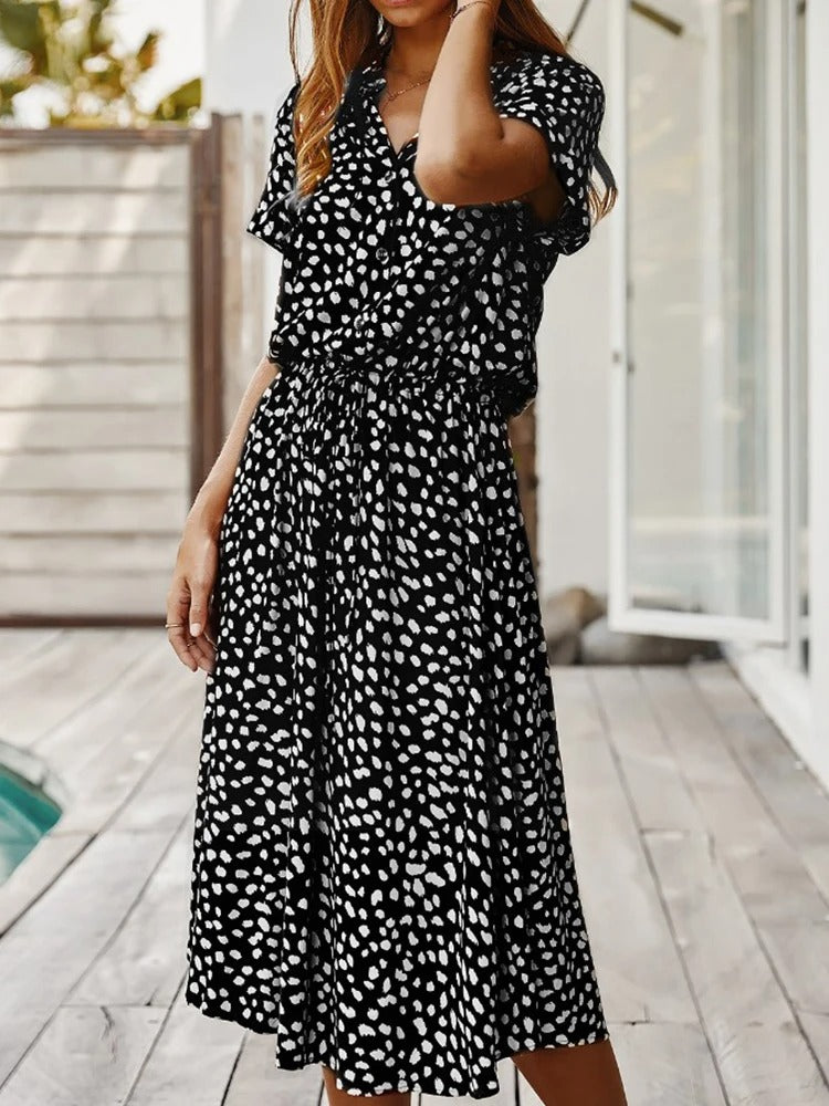 Soosiara midi à pois pour l'été - Maya