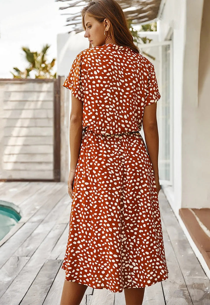 Soosiara midi à pois pour l'été - Maya