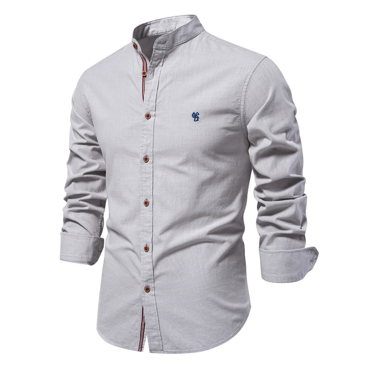 Neunal col mao à boutons contrastés pour Homme – Mukul