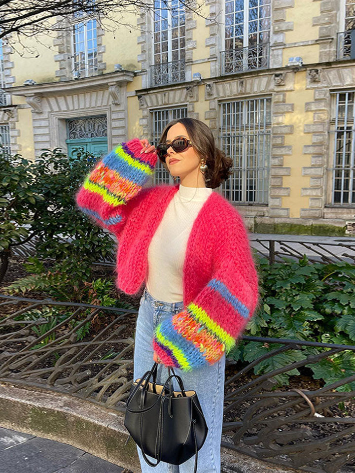 Moaynema | Cardigan en patchwork coloré