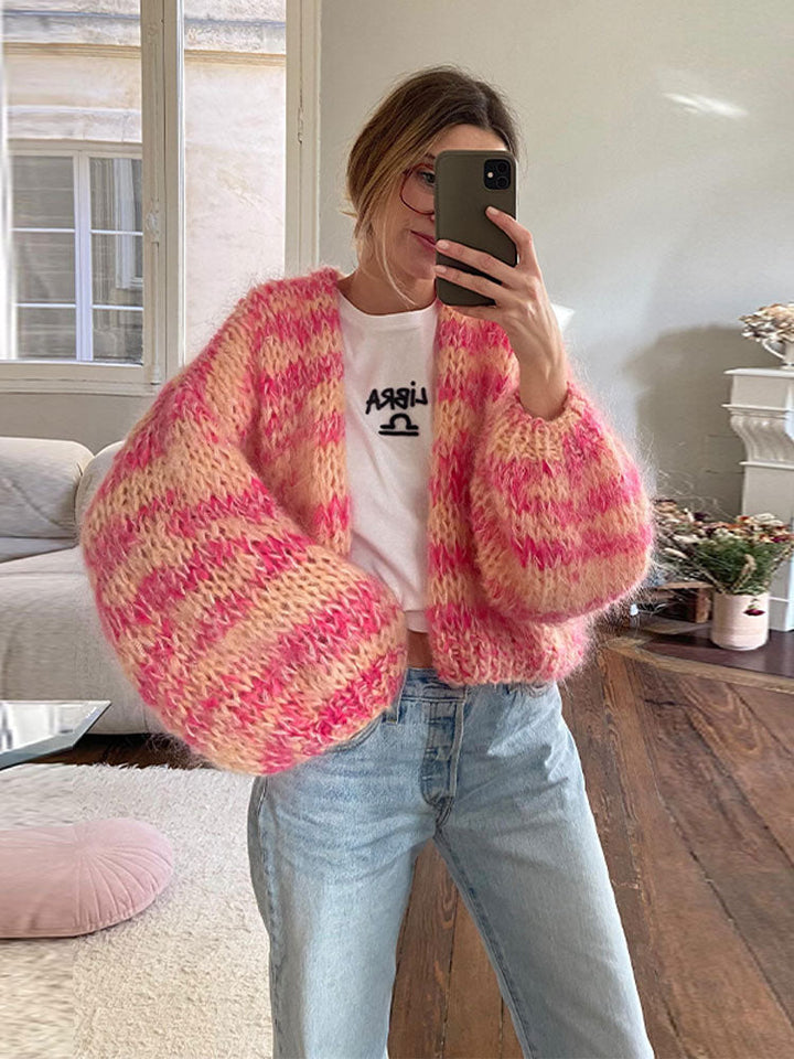 Moaynema | Cardigan en patchwork coloré