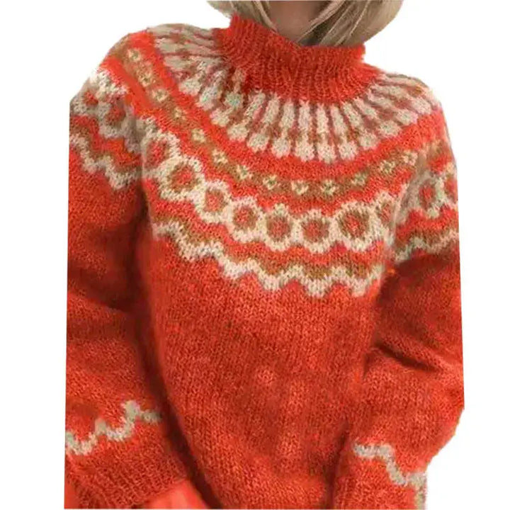 Nievama | Pull col roulé en maille pour femmes