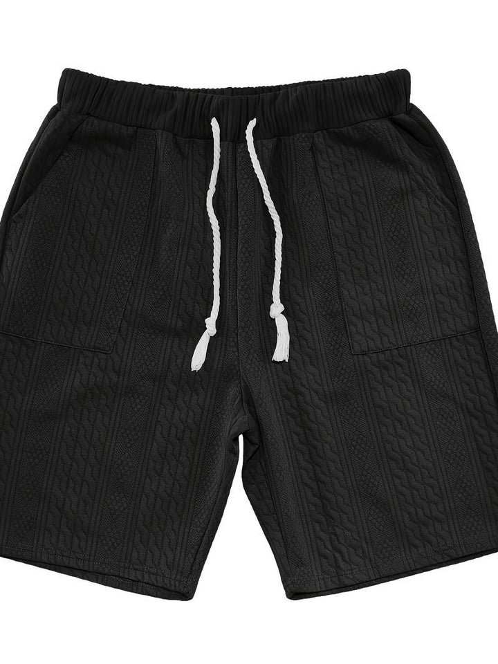 Seanas | Combinaison décontractée en short jacquard pour hommes