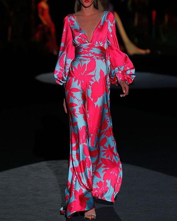 Neoraexa | Robe à la mode avec décolleté en V