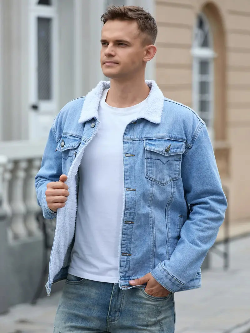 Lilines | Veste Denim Casual pour Hommes