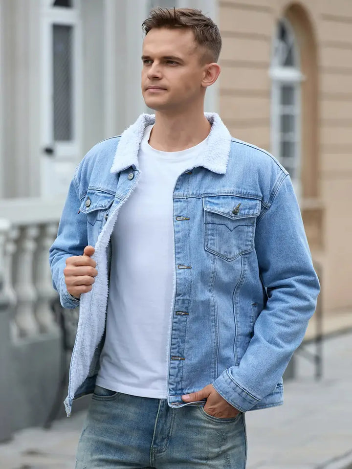 Lilines | Veste Denim Casual pour Hommes