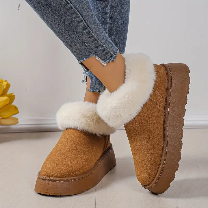 Sienama | Bottes de neige à plateforme moelleuses pour femmes
