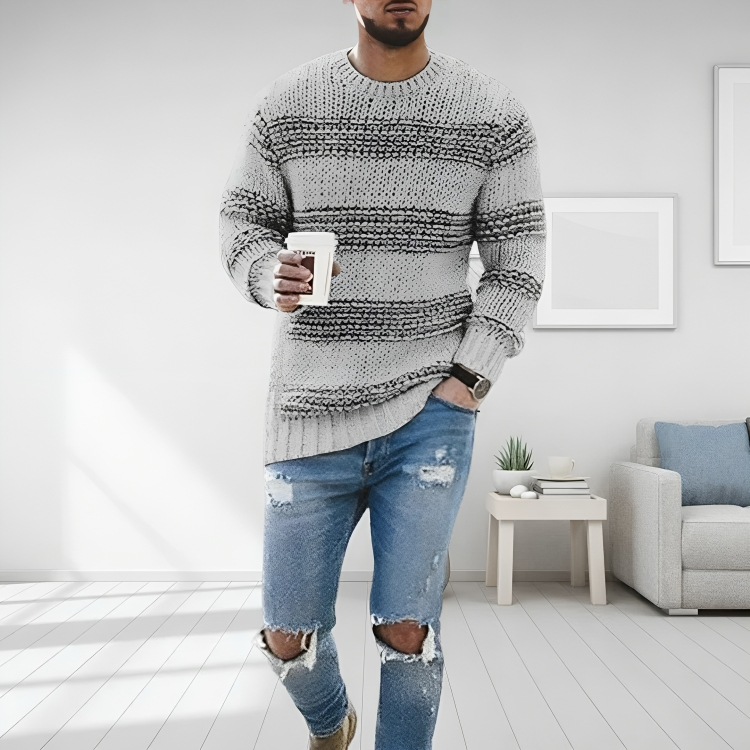 Saarrama | Pull décontracté en coton pour hommes