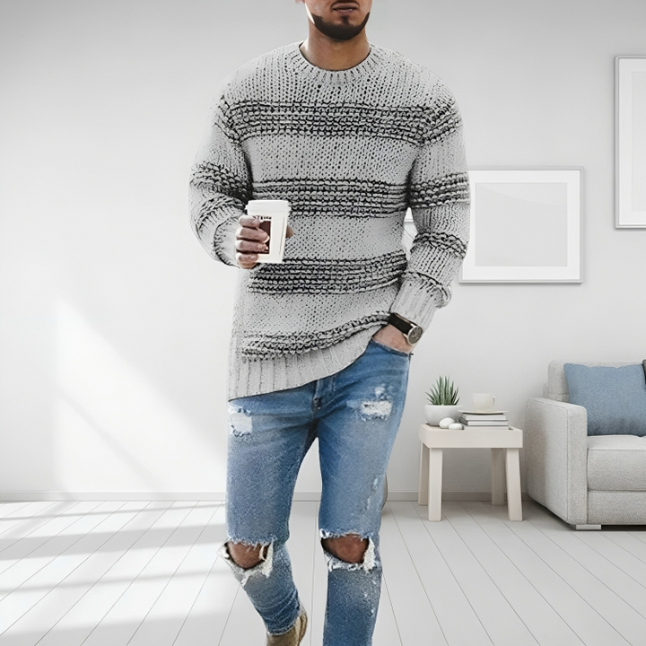 Saarrama | Pull décontracté en coton pour hommes