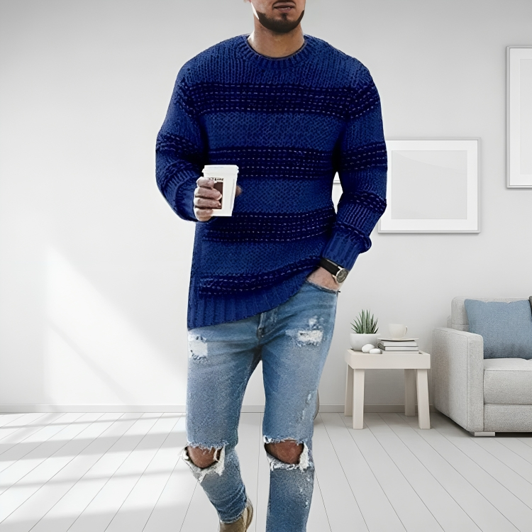 Saarrama | Pull décontracté en coton pour hommes