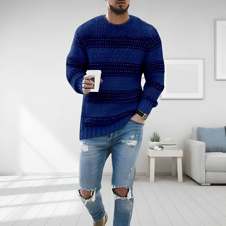 Saarrama | Pull décontracté en coton pour hommes