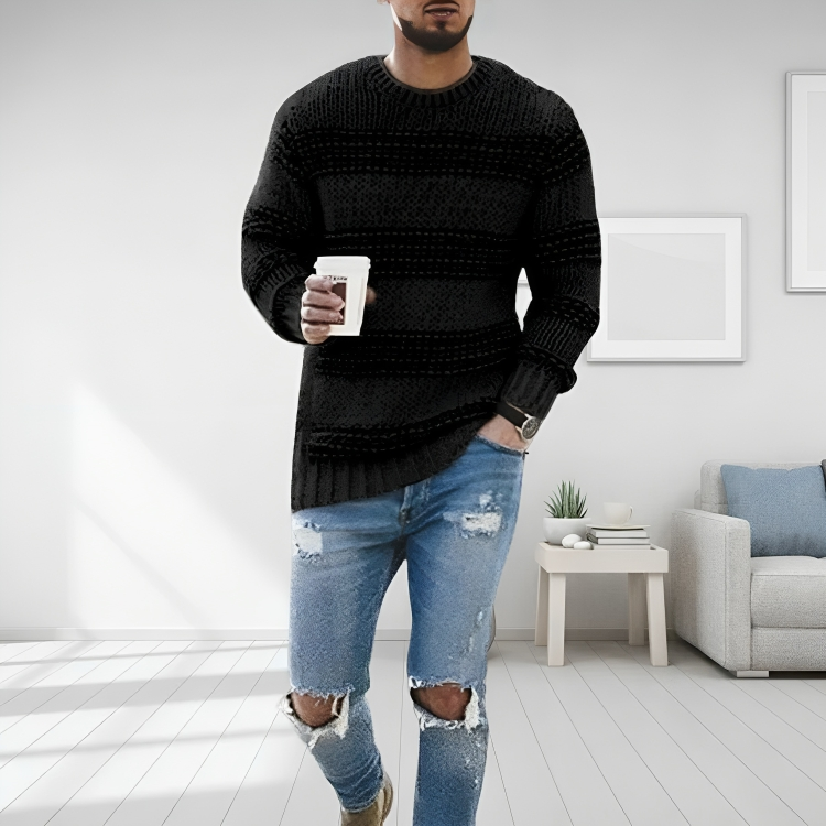 Saarrama | Pull décontracté en coton pour hommes