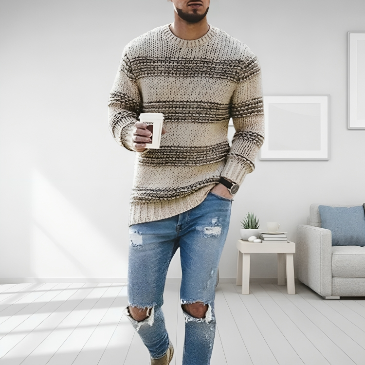 Saarrama | Pull décontracté en coton pour hommes