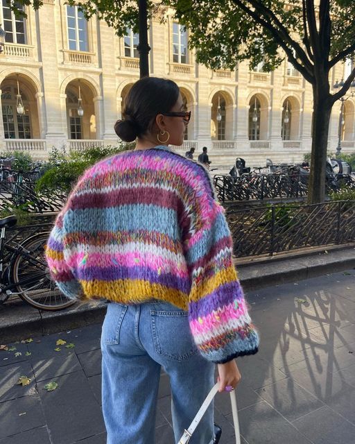 Molinera | Pull ouvert rayé