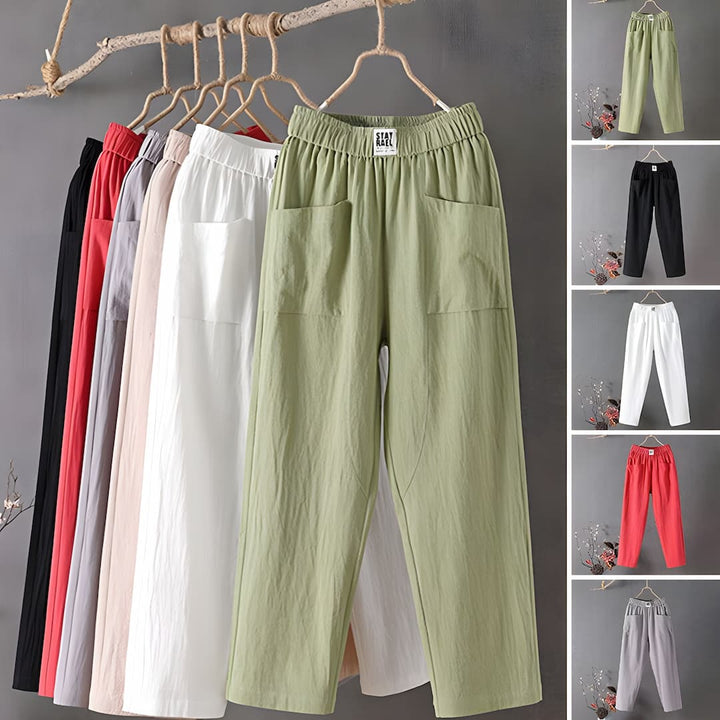 Seevara | Pantalons de loisirs en coton et en lin