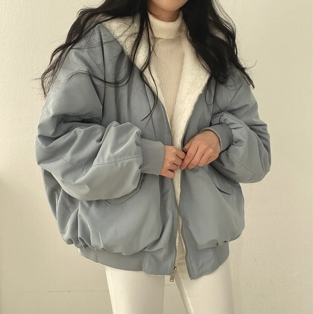Nievaxa | Manteau en coton simple et décontracté pour femme