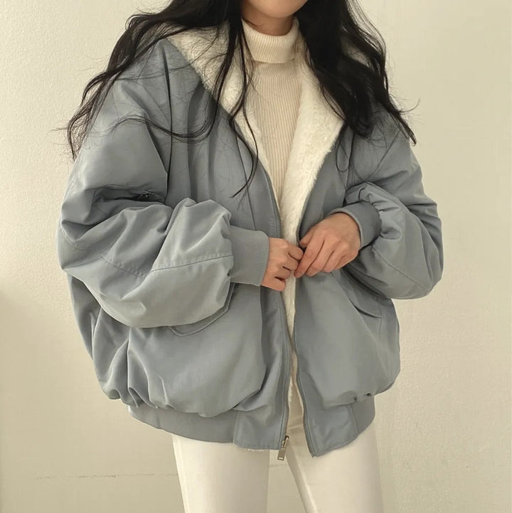 Nievaxa | Manteau en coton simple et décontracté pour femme