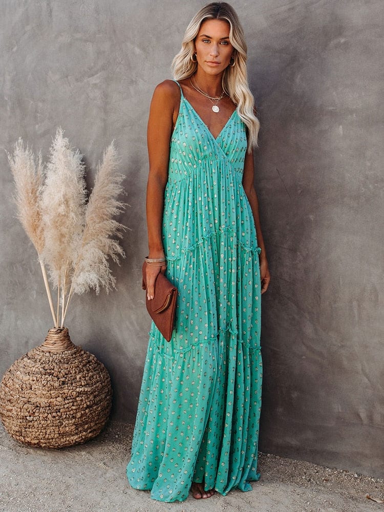 Soosiala | Maxi-robe verte