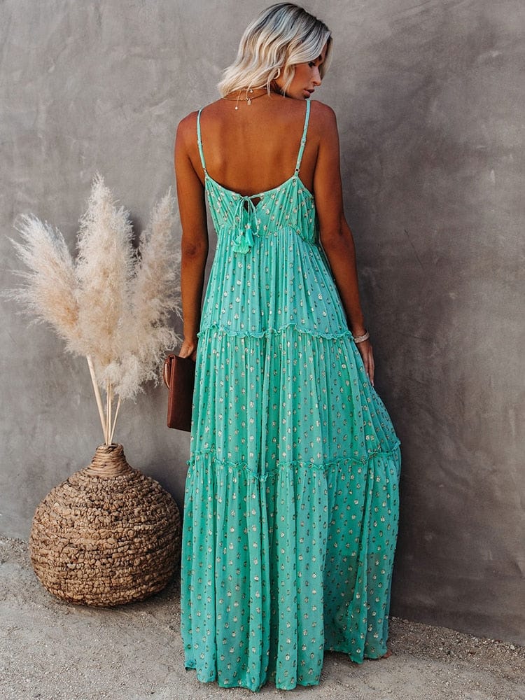 Soosiala | Maxi-robe verte