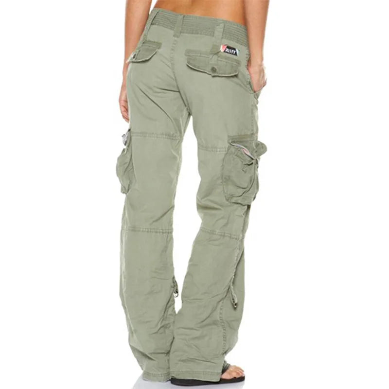 Soaynesa | Pantalon cargo taille basse pour femmes