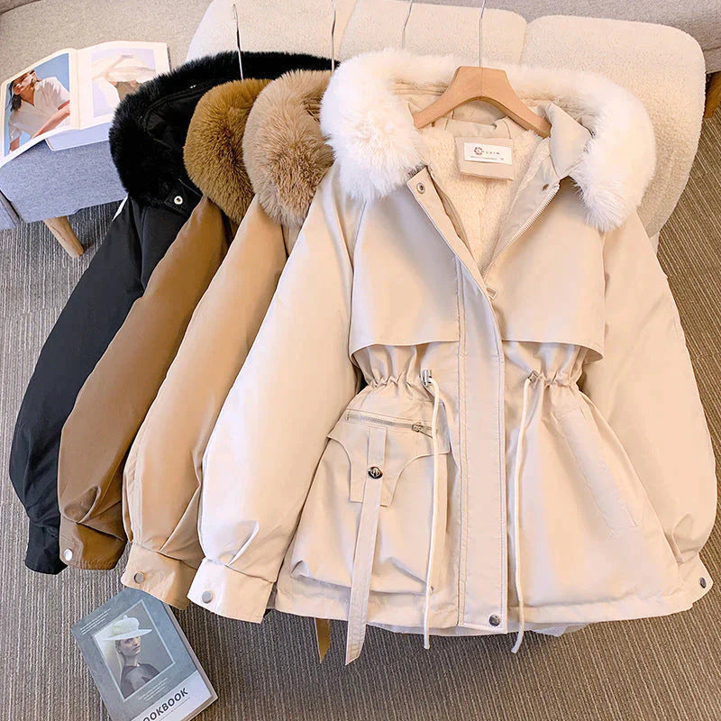 Oaynexa | Manteau d'hiver élégant avec col en fourrure
