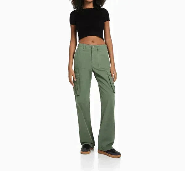 Lalinena | Pantalon cargo chic pour femmes