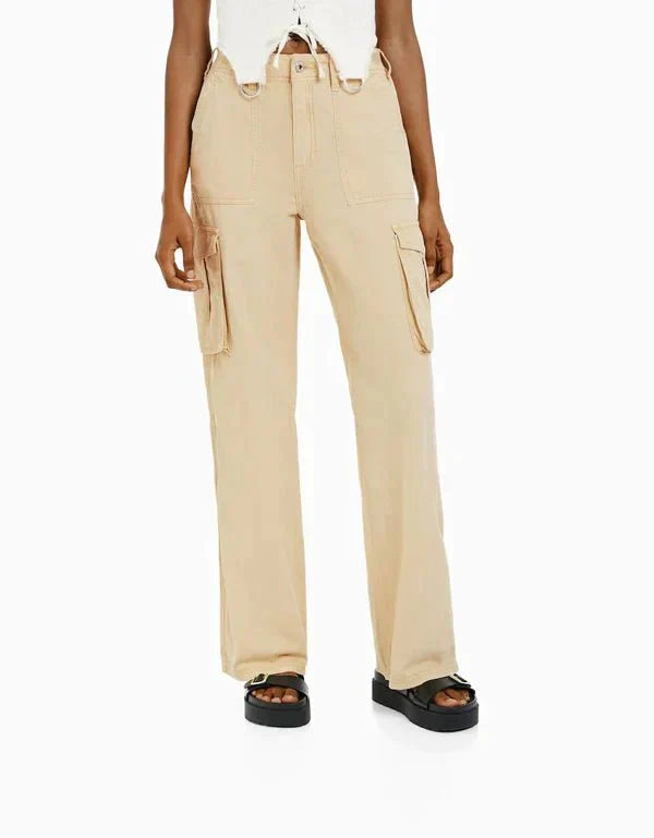 Lalinena | Pantalon cargo chic pour femmes