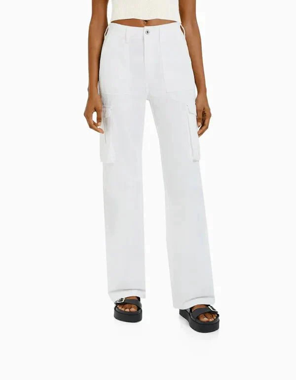 Lalinena | Pantalon cargo chic pour femmes