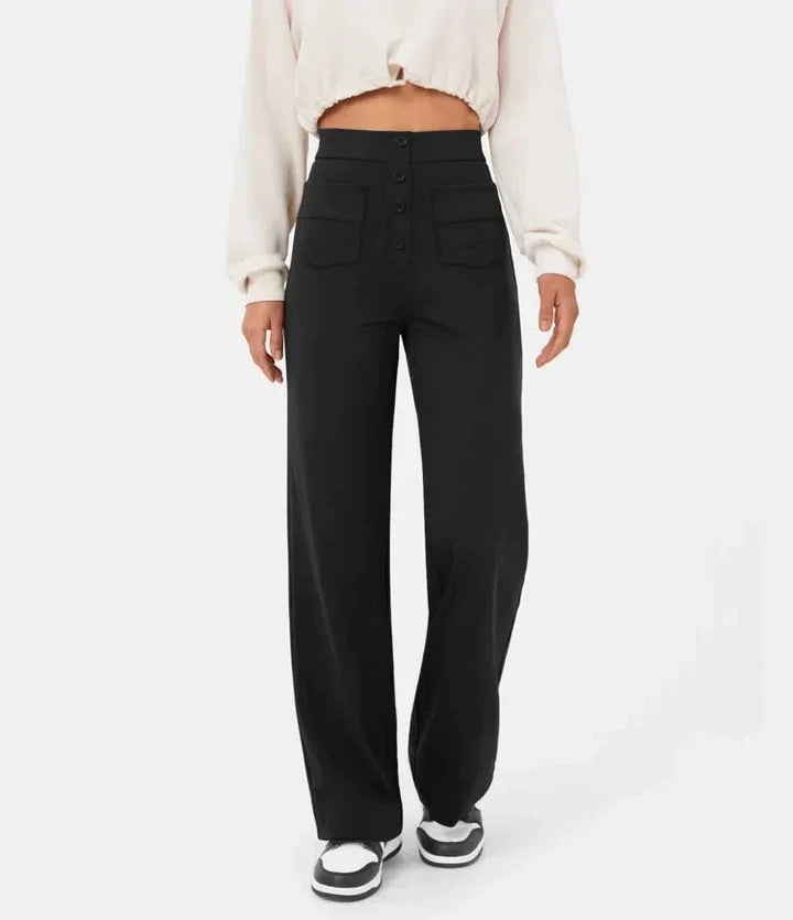 Soline | Pantalon élastique taille haute