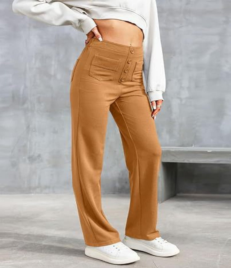 Soline | Pantalon élastique taille haute