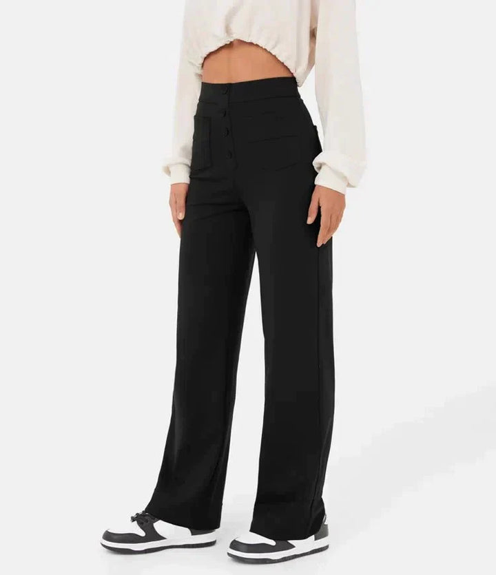 Soline | Pantalon élastique taille haute