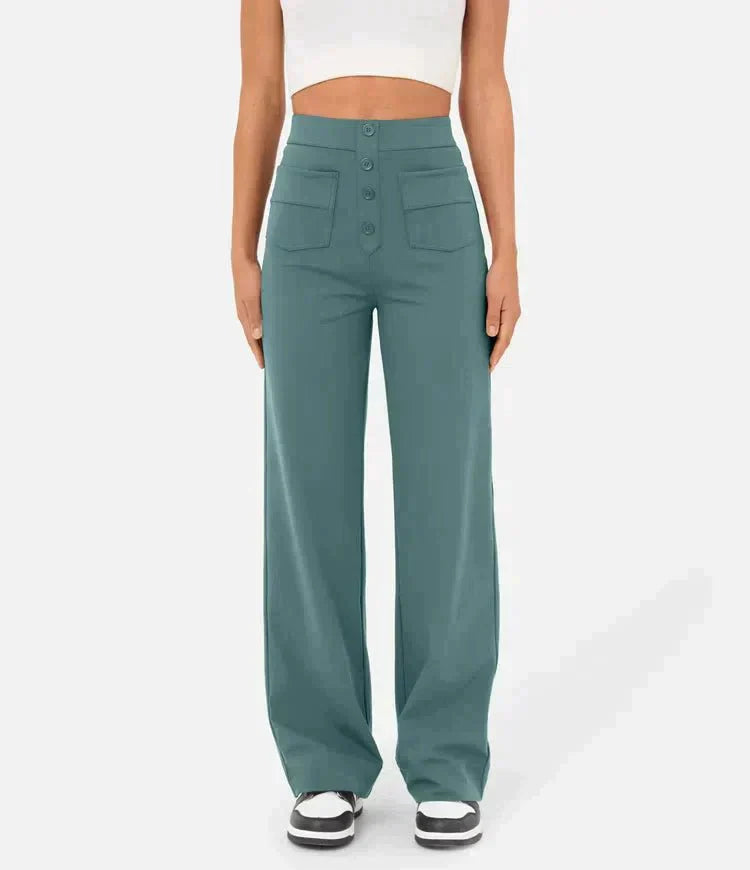 Soline | Pantalon élastique taille haute
