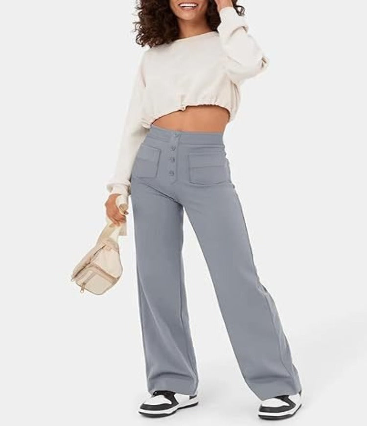 Soline | Pantalon élastique taille haute