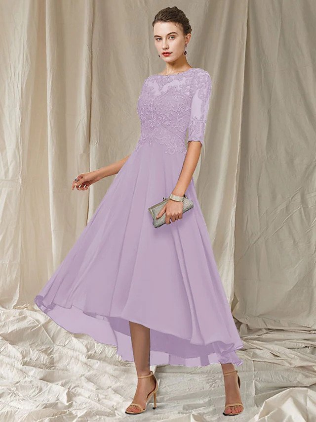 Aenasa | Maxi-robe de fête élégante avec dentelle