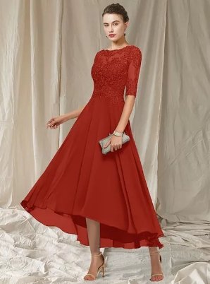 Aenasa | Maxi-robe de fête élégante avec dentelle