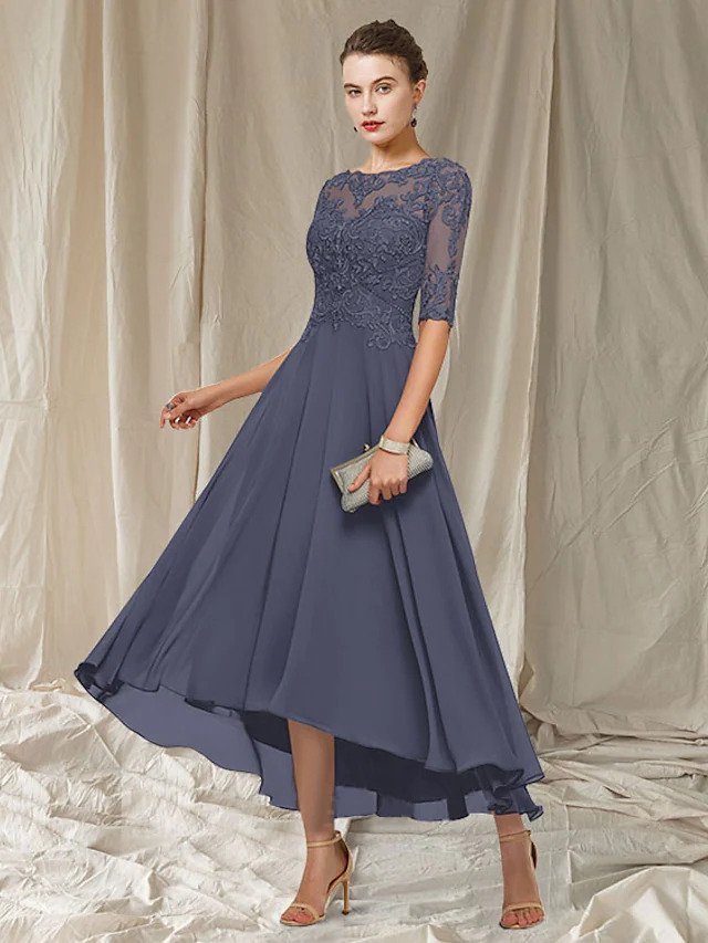 Aenasa | Maxi-robe de fête élégante avec dentelle