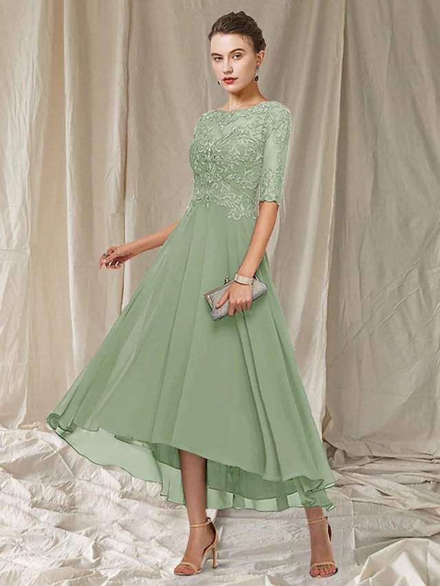 Aenasa | Maxi-robe de fête élégante avec dentelle