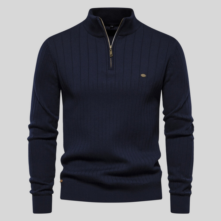 Valias | Pull élégant à col zippé pour hommes