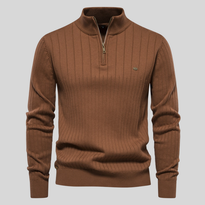 Valias | Pull élégant à col zippé pour hommes
